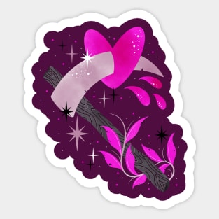 Cute reaper love is dead Sticker